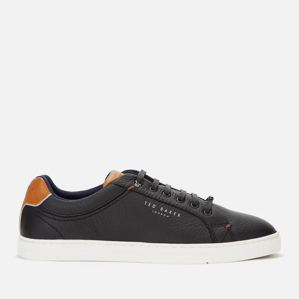 Ted Baker Men's Thwally Leather Low Top Trainers - Black Image 1