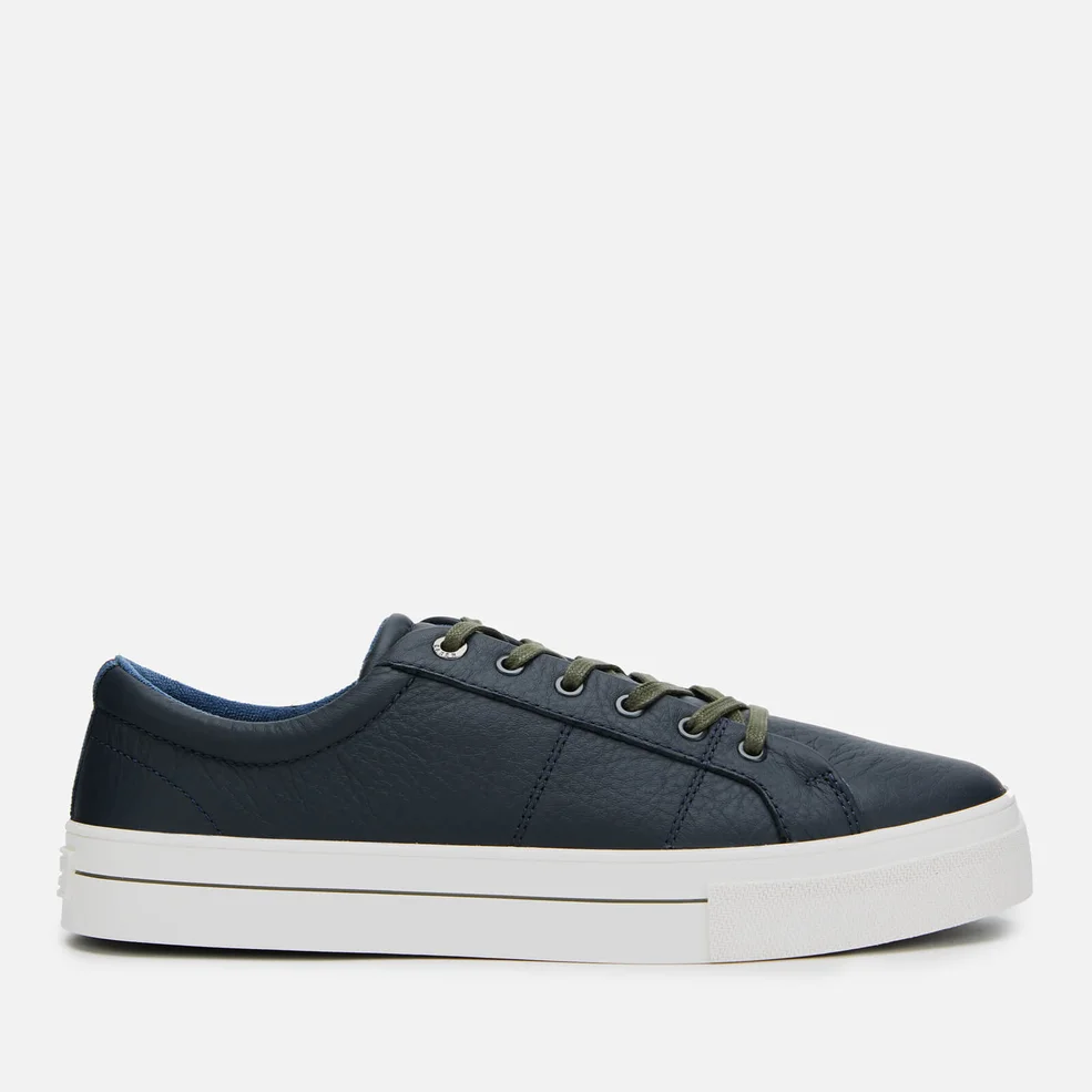 Ted Baker Men's Ephran Leather Low Top Trainers - Dark Blue Image 1