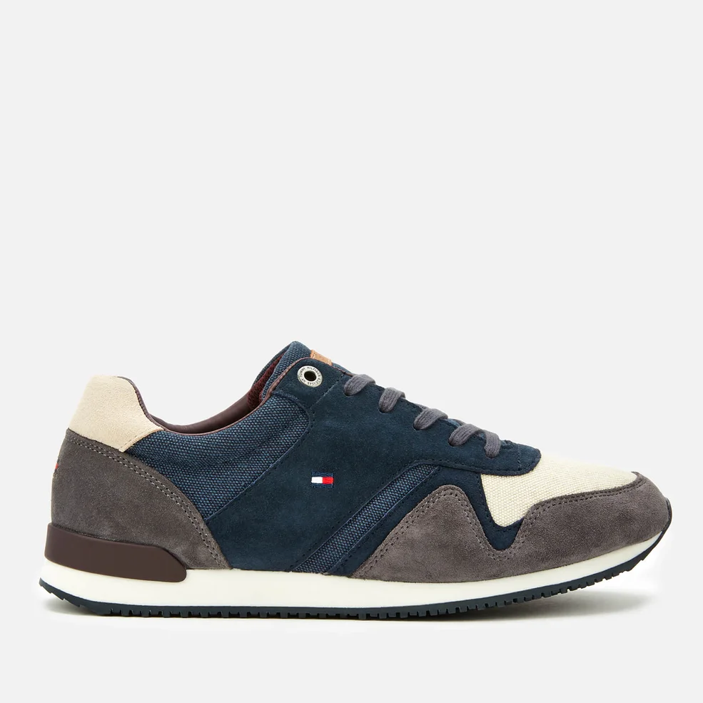Tommy Hilfiger Men's Iconic Material Mix Runner Trainers - Midnight Image 1