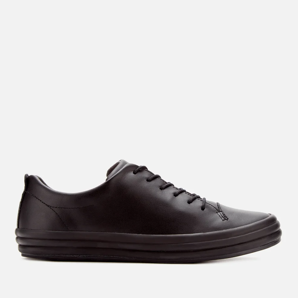 Camper Women's Hoops Leather Low Top Trainers - Black Image 1