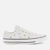 Converse Women's Chuck Taylor All Star Studded Ox Trainers - White/Light Gold/Black - Image 1