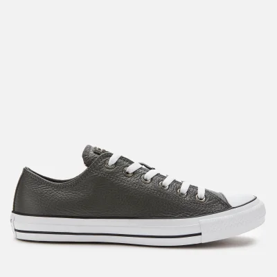 Converse Men's Chuck Taylor All Star Leather Ox Trainers - Carbon Grey/White/Black