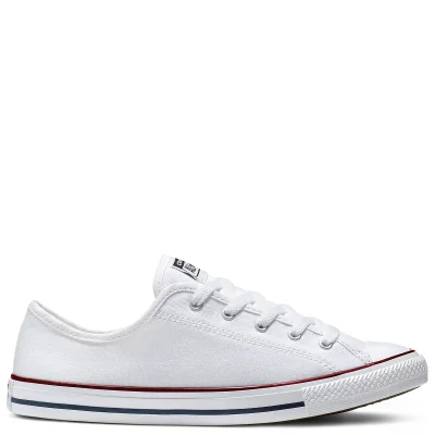 Converse Women's Chuck Taylor All Star Dainty Basic Canvas Ox Trainers - White/Red/Blue