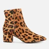 Dune Women's Omarii Leopard Print Heeled Ankle Boots - Dark Leopard - Image 1