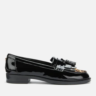 Dune Women's Greatly Leather Loafers - Black
