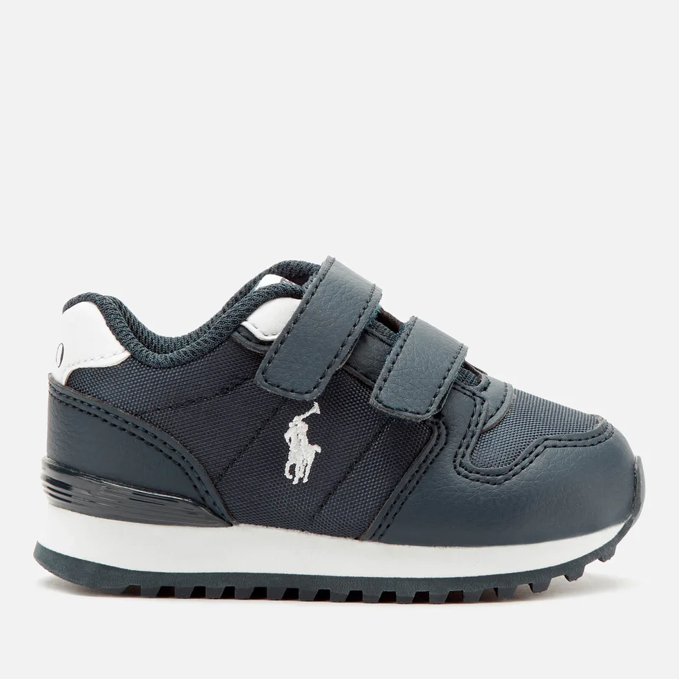 Polo Ralph Lauren Toddler's Oryion Ez Velcro Trainers - Navy/White Image 1