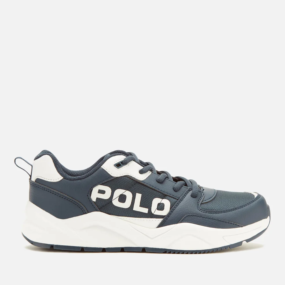 Polo Ralph Lauren Kids' Chaning Polo Low Top Trainers - Navy/White Image 1