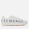 Armani Exchange Men's Leather Low Top Trainers - White/White - Image 1