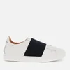 Armani Exchange Men's Leather Slip-On Low Top Trainers - Optical White/Navy - Image 1