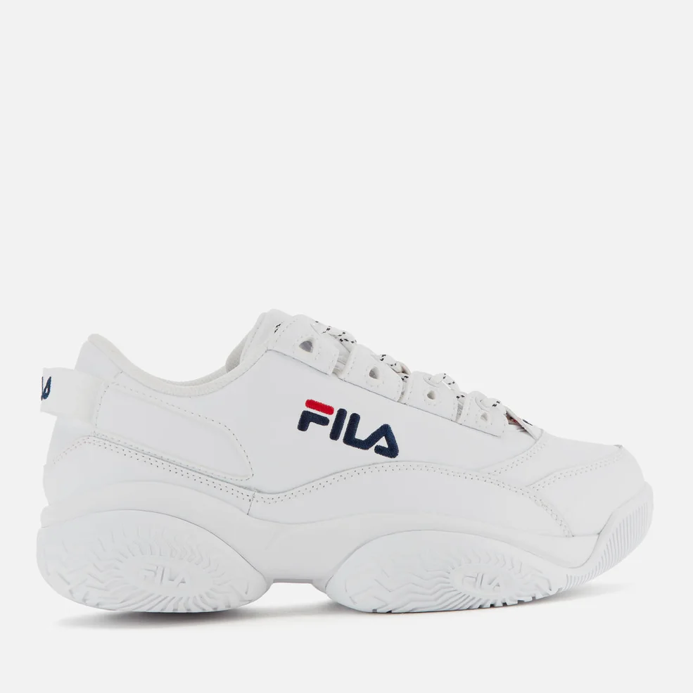 FILA Men's Provenance Trainers - White/Navy/Red Image 1