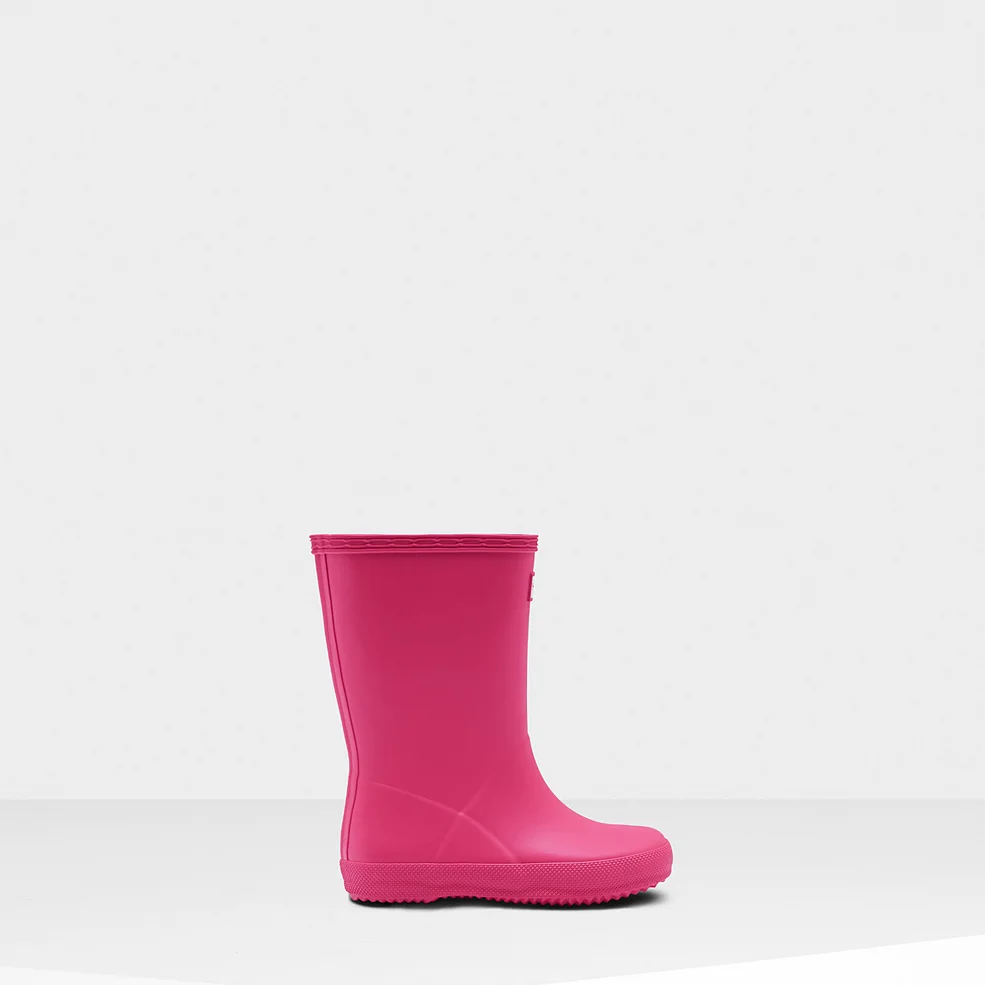 Hunter Toddlers' First Classic Wellies - Bright Pink Image 1