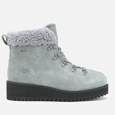 UGG Women's Birch Lace up Shearling Hiker Boots - Geyser