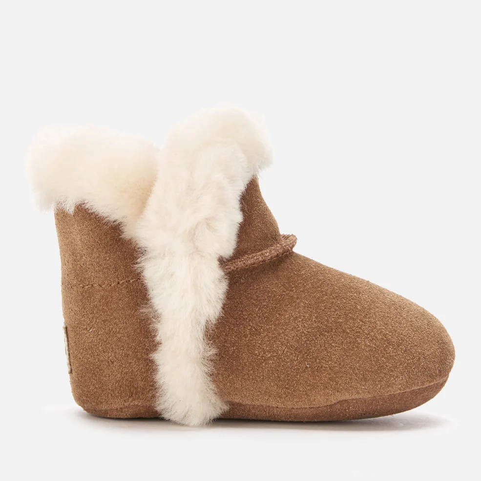 UGG Babies' Lassen Fluffy Sheepskin Boots - Chestnut Image 1