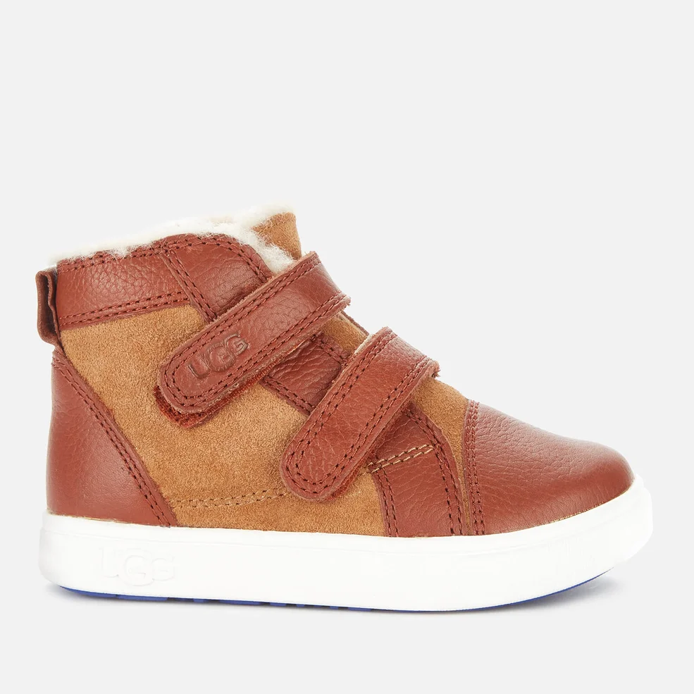 UGG Toddlers' Rennon II Hi-Top Trainers - Chestnut Image 1
