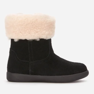 UGG Toddlers' Jorie II Fluffy Top Sheepskin Boots - Black