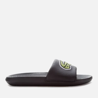 Lacoste Men's Croco Slide Sandals - Black/Green