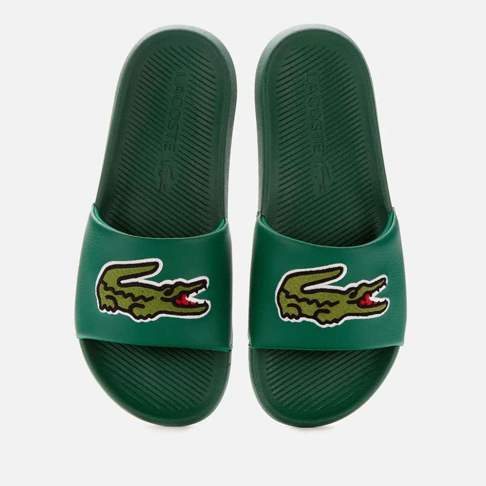 Lacoste Men's Croco Slide Sandals - Green Image 1