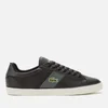 Lacoste Men's Fairlead Leather and Canvas Trainers - Black/Dark Grey - Image 1