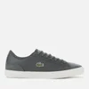 Lacoste Men's Lerond Leather and Suede Trainers - Dark Grey/Off White - Image 1