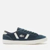 Lacoste Men's Sideline Suede Trainers - Navy/Off White - Image 1