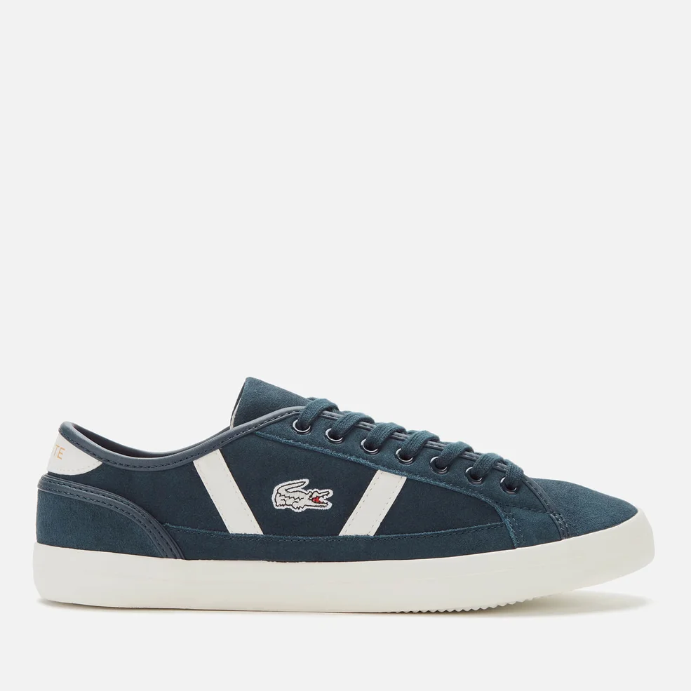 Lacoste Men's Sideline Suede Trainers - Navy/Off White Image 1