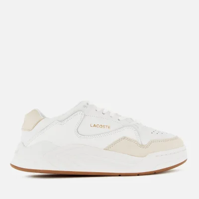 Lacoste Women's Court Slam 319 Leather Trainers - White/Gum
