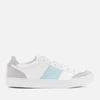 Lacoste Women's Courtline 319 1 Leather Trainers - White/Light Blue - Image 1