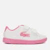 Lacoste Toddlers' Carnaby Evo Trainers - White/Pink - Image 1