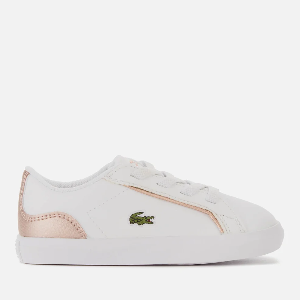 Lacoste Toddlers' Lerond Trainers - White/Pink Image 1
