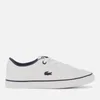 Lacoste Kids' Lerond Trainers - White/Navy - Image 1