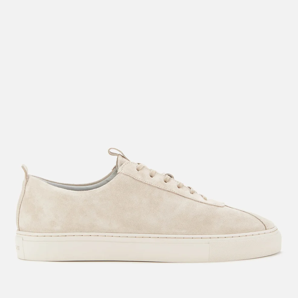 Grenson Men's Sneaker 1 Suede Cupsole Trainers - Stone Image 1