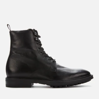Paul Smith Men's Arno Leather Commando Lace Up Boots - Black