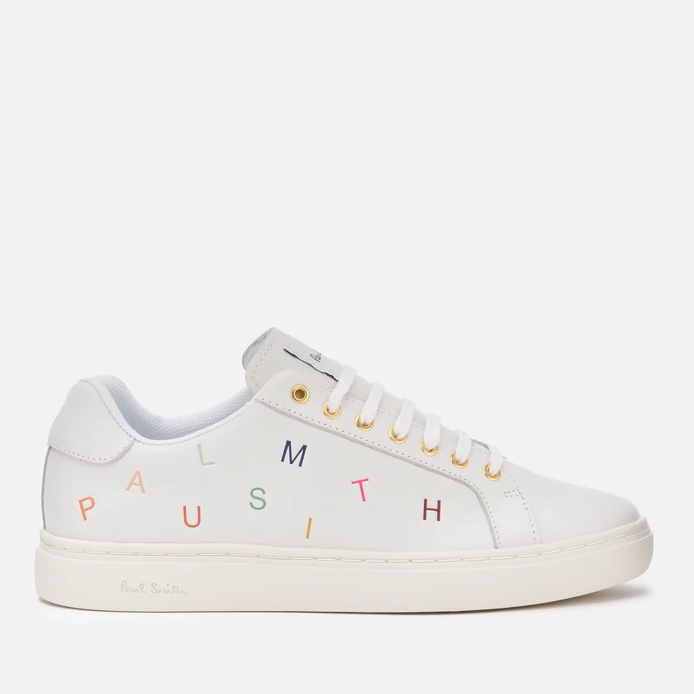 Paul Smith Women's Lapin Leather PS Letters Cupsole Trainers - White Image 1