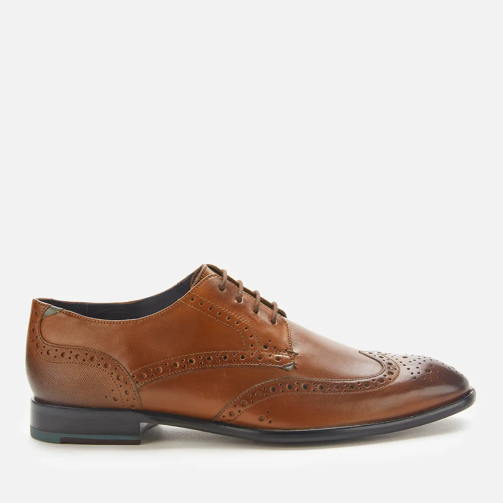 Ted Baker Men's Trvss Leather Wing Tip Oxford Shoes - Tan Image 1