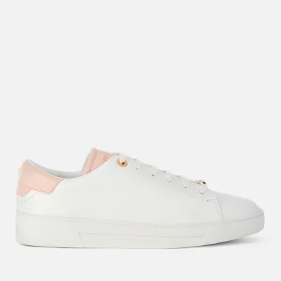 Ted Baker Women's Zenip Leather Low Top Trainers - White
