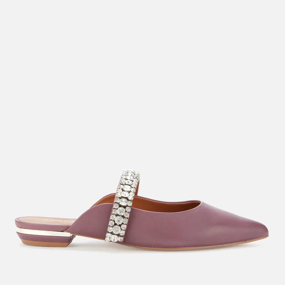 Kurt Geiger London Women's Princely Leather Pointed Flat Mules - Lilac Image 1