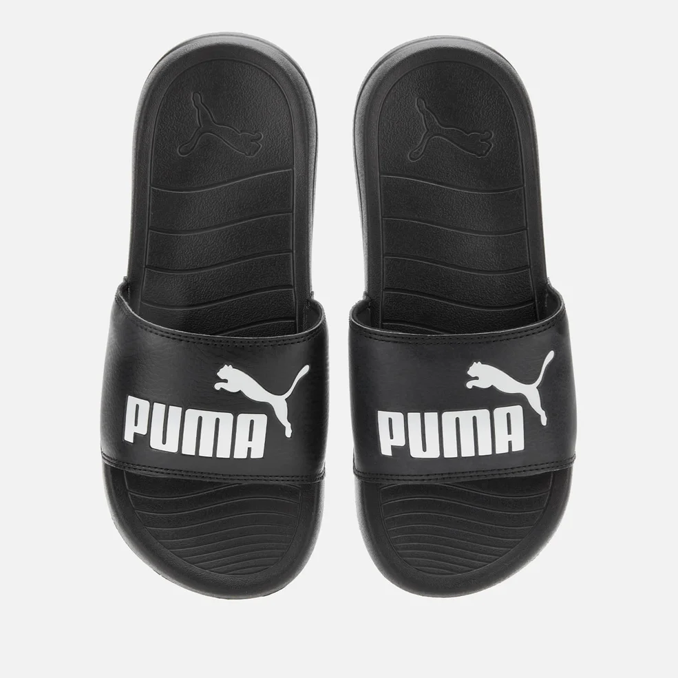 Puma Men's Popcat 20 Slide Sandals - Puma Black/Puma White Image 1