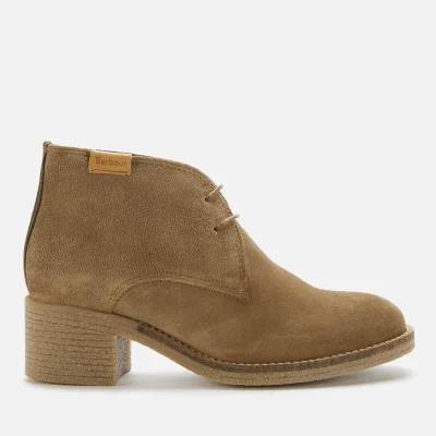 Barbour Women's Edele Suede Heeled Ankle Boots - Taupe