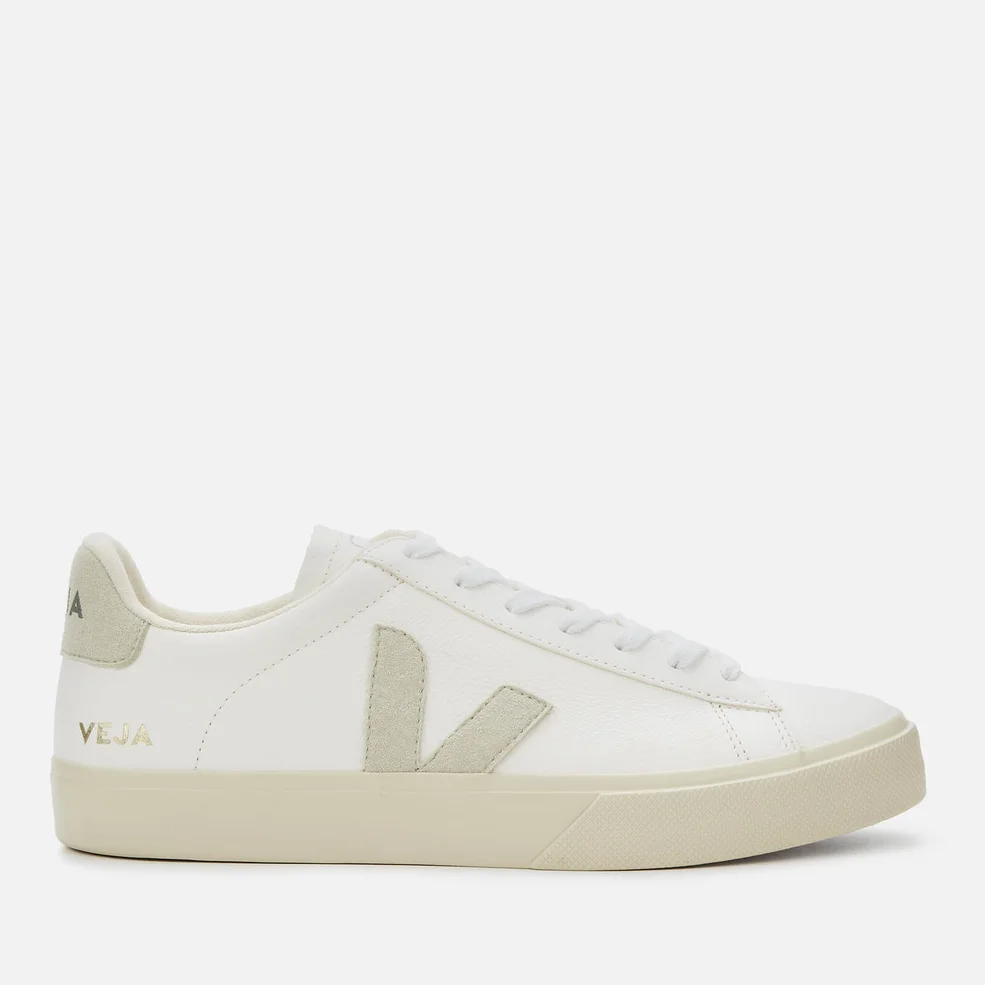 Veja Men's Campo Chrome Free Leather Trainers - Extra White/Natural Image 1