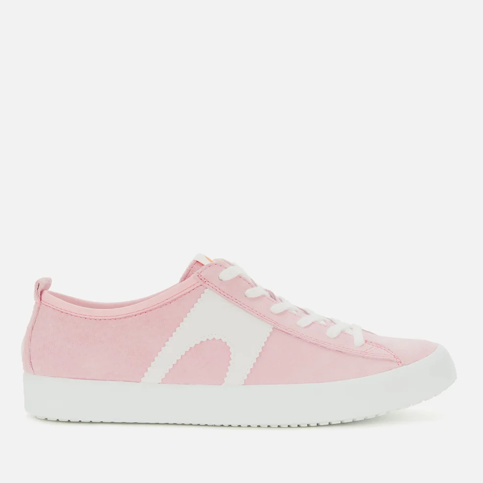 Camper Women's Suede Low Top Trainers - Light Pastel Pink Image 1