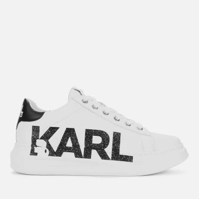 Karl Lagerfeld Women's Kapri Karl Logo Leather Chunky Trainers - White