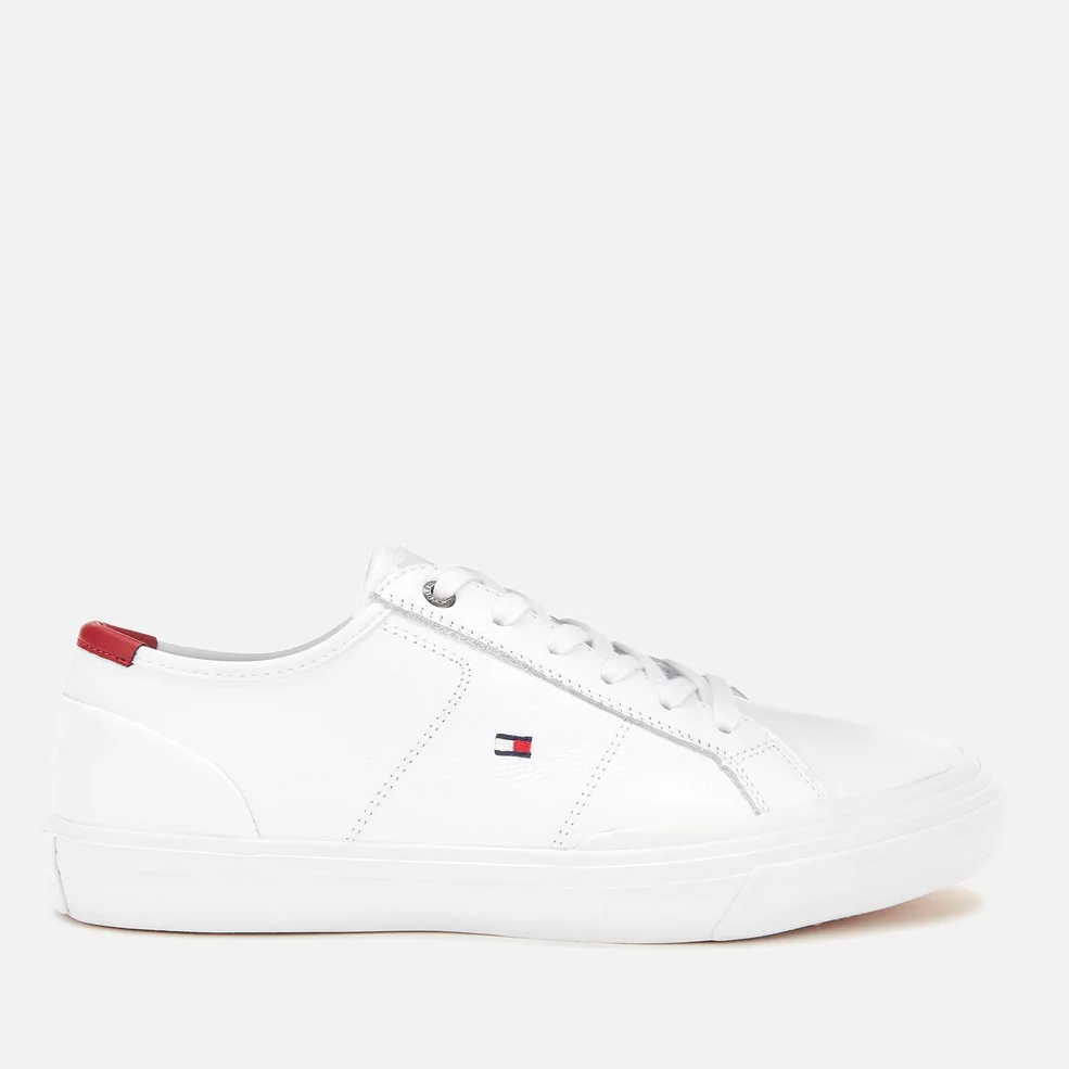 Tommy Hilfiger Men's Core Corporate Flag Low Top Trainers - White Image 1