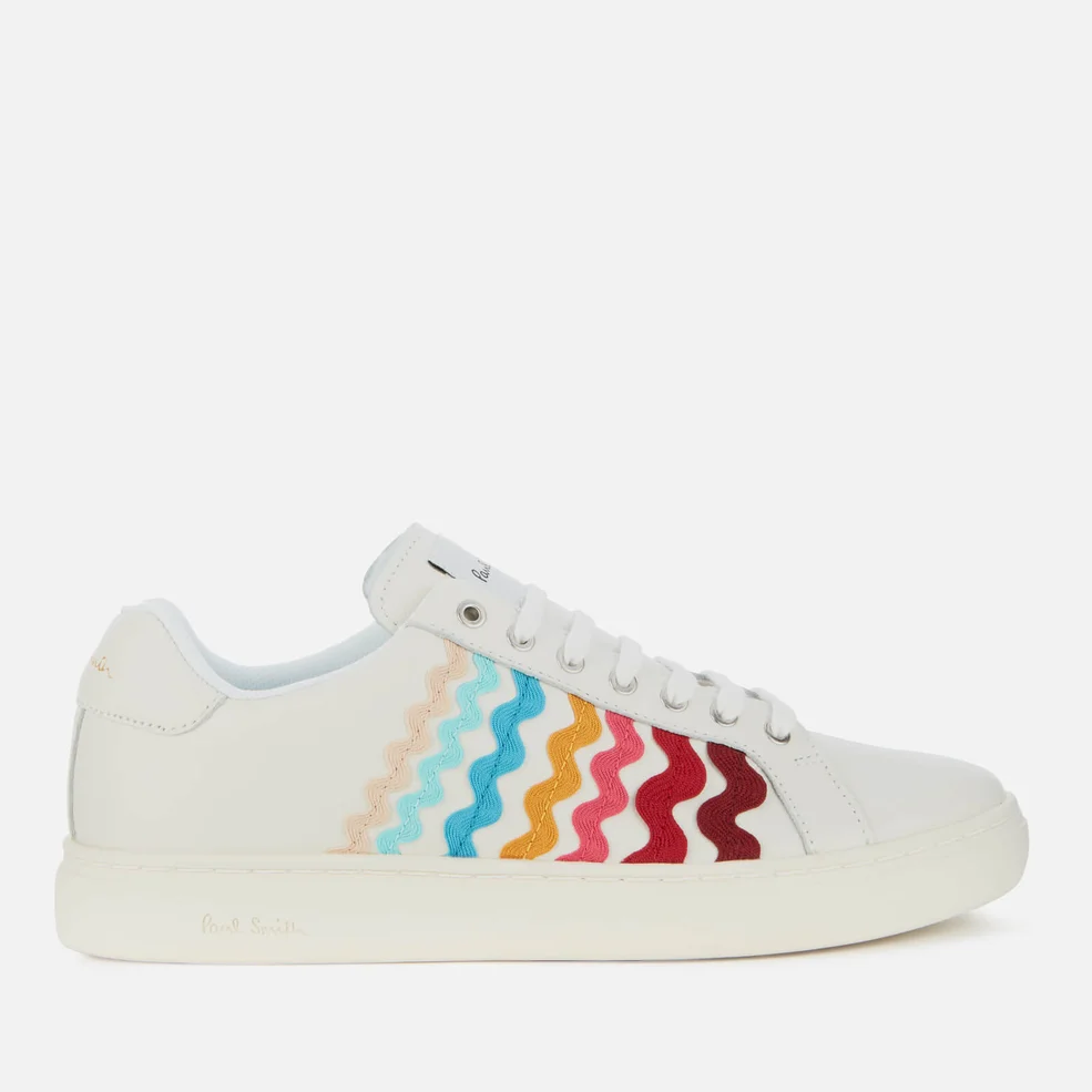 Paul Smith Women's Lapin Leather Cupsole Trainers - White Multi Ribbon Image 1