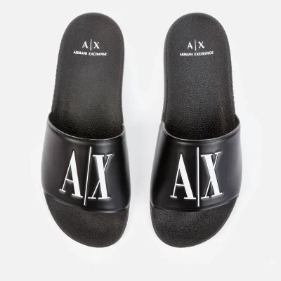 Armani Exchange Men's Slide Sandals - Black