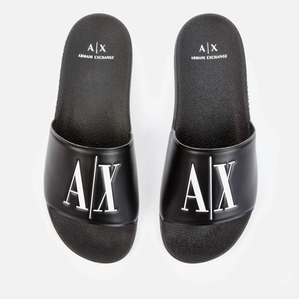 Armani Exchange Men's Slide Sandals - Black Image 1