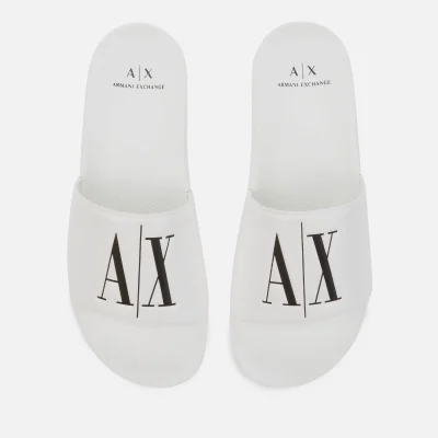 Armani Exchange Men's Slide Sandals - White