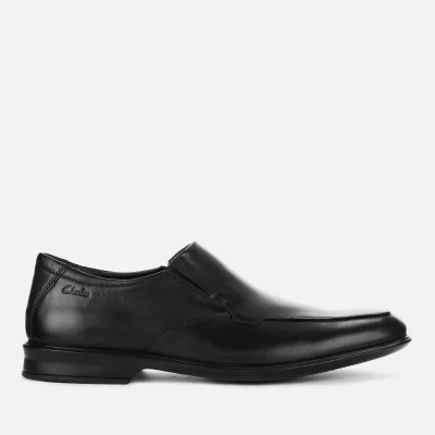 Clarks Men's Bensley Step Leather Slip-on Shoes - Black