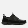 Clarks Men's Tri Solar Leather Running Style Trainers - Black - Image 1