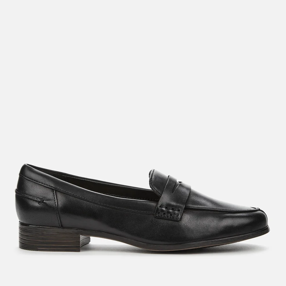 Clarks Women's Hamble Leather Loafers - Black Image 1