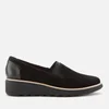 Clarks Women's Sharon Dolly Suede Wedged Loafers - Black - Image 1